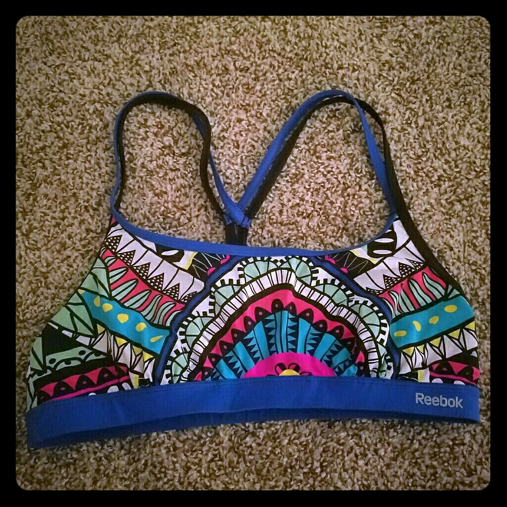 RARE Geometric Reebok Sports Bra